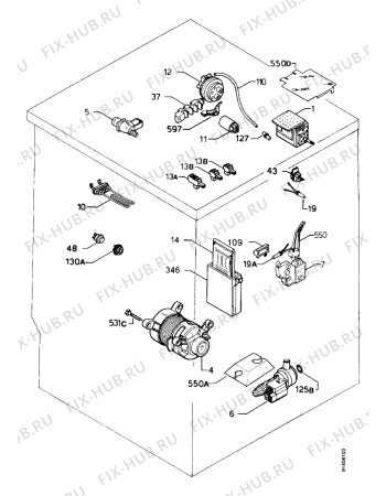 Взрыв-схема стиральной машины Zanker CF2064 - Схема узла Electrical equipment